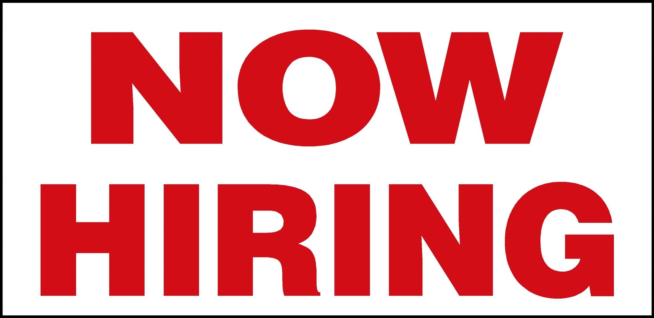 Now hiring