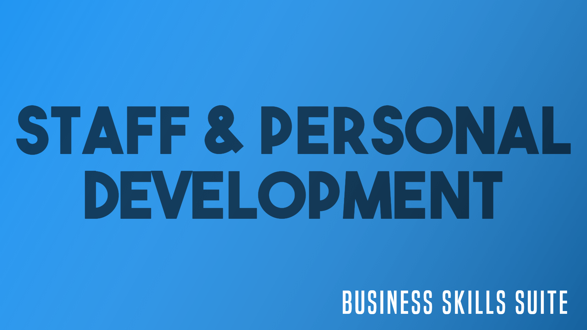 staff personal development